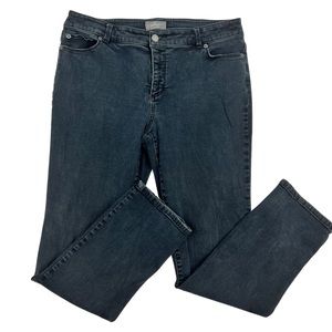 Chico’s So Slimming Straight Leg Dark Wash Womens Size 2.5